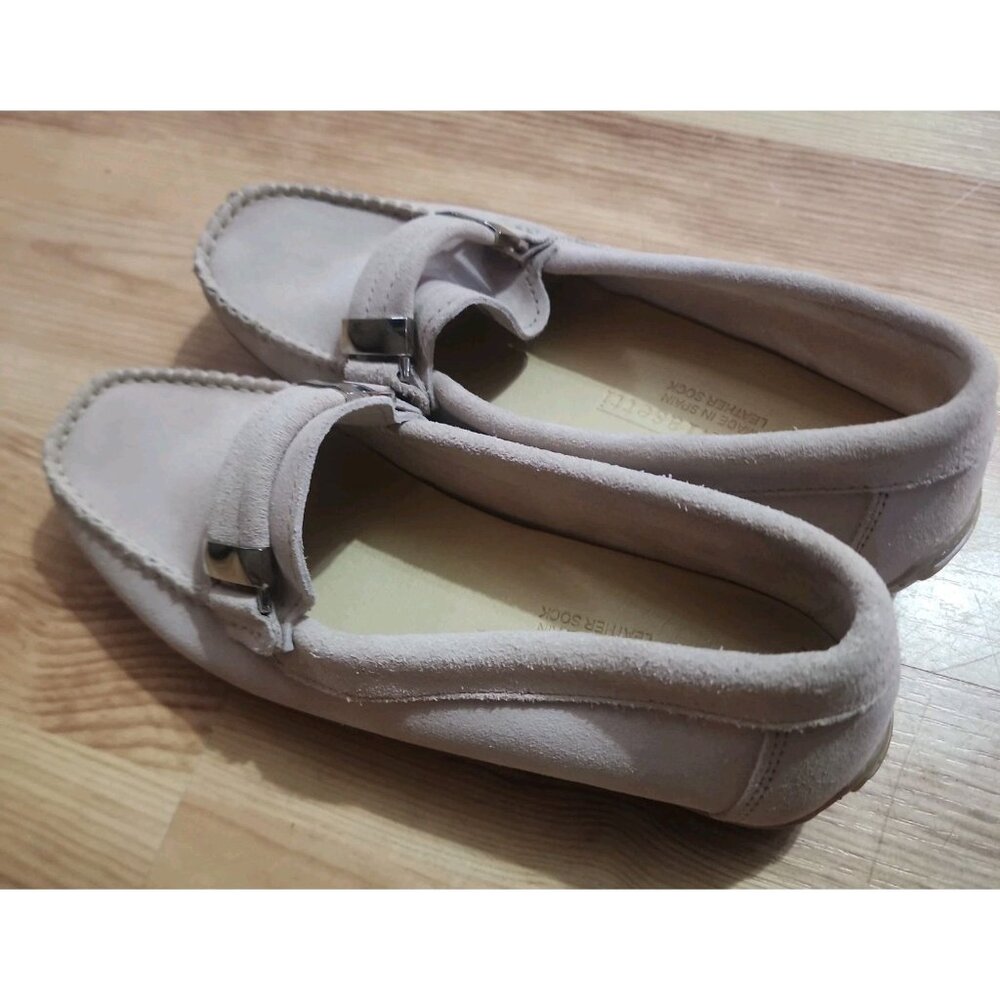 Piero Masetti Leather Moccasin Pink Sz 37 Loafer Slip On Classic shock absorber